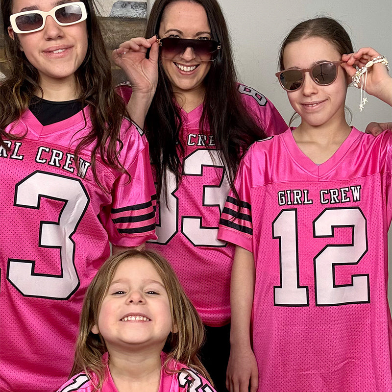 pink football jersey