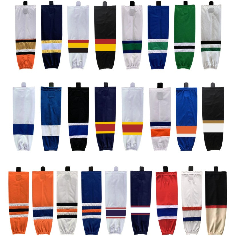 Professional Ice Hockey Socks - Multiple Team Colors Available