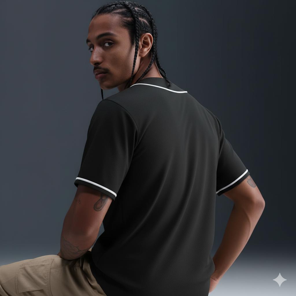 Black Gray-White Classic Style Authentic Baseball Jersey For Men Team Sports |Custom Name & Number | Durable Breathable | KXKSHOP