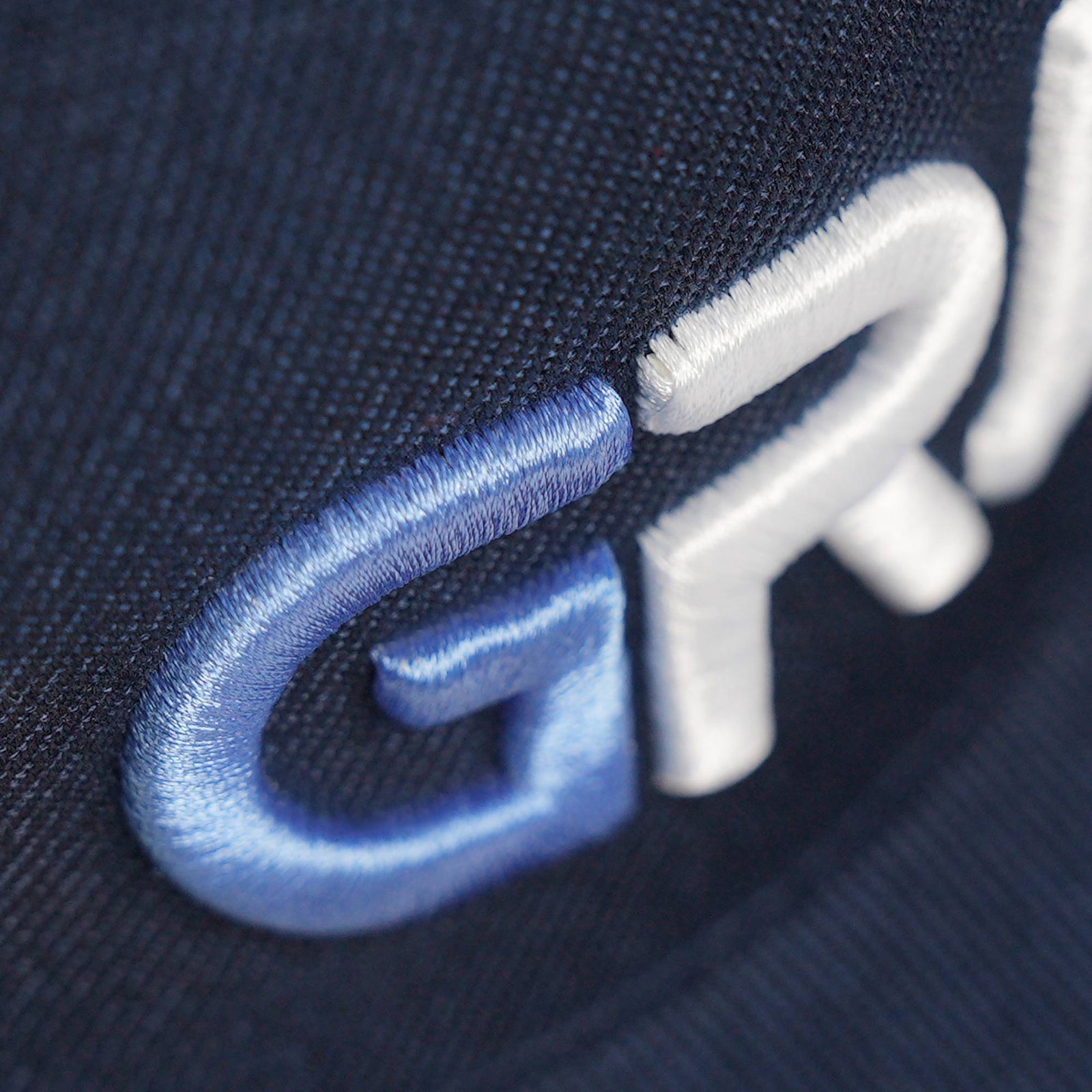 Custom White 3D Puff Embroidery Flat Embroidery Flat Eaves Sport Baseball Cap Design for Men/Women/Youth-Navy