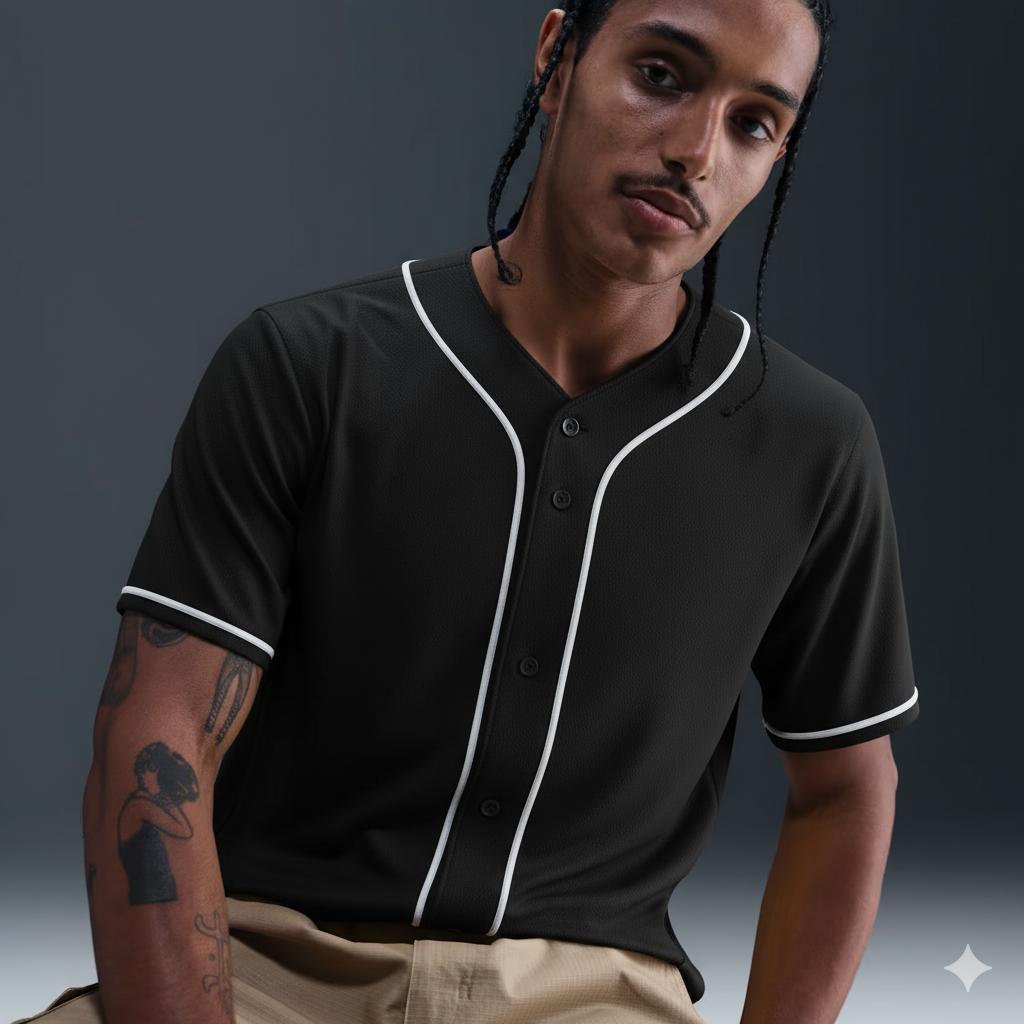Black Gray-White Classic Style Authentic Baseball Jersey For Men Team Sports |Custom Name & Number | Durable Breathable | KXKSHOP