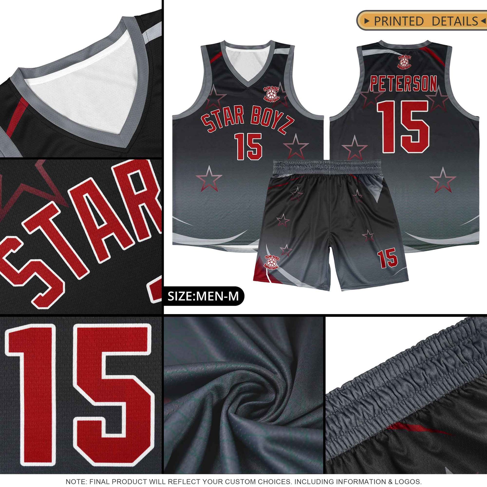 Custom Gold Green Gradient Star Graffiti Pattern Sports Uniform Basketball Jersey