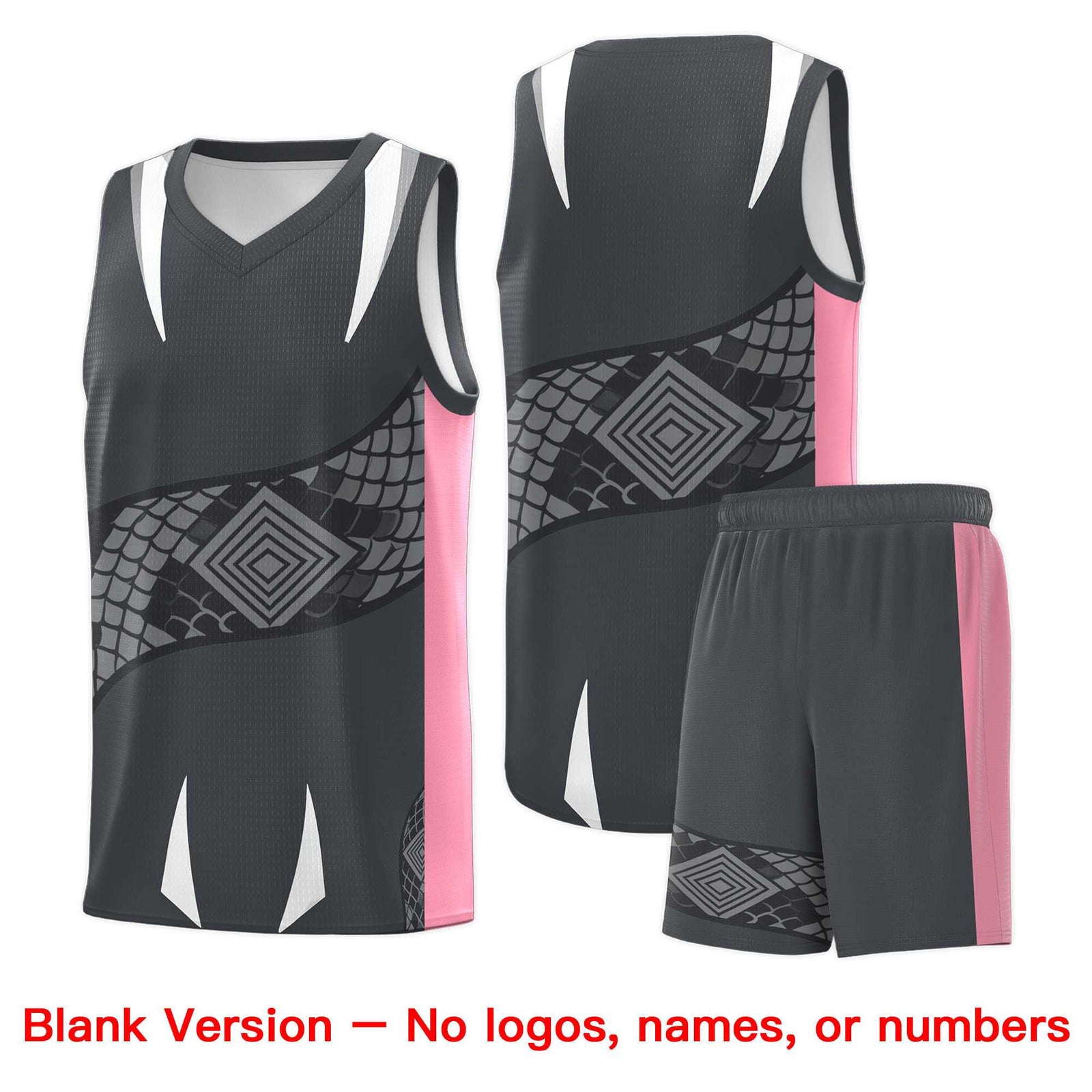 Custom White Black Snake Scale Venomous Fang for Leagues Graffiti Pattern Basketball Suit Jersey