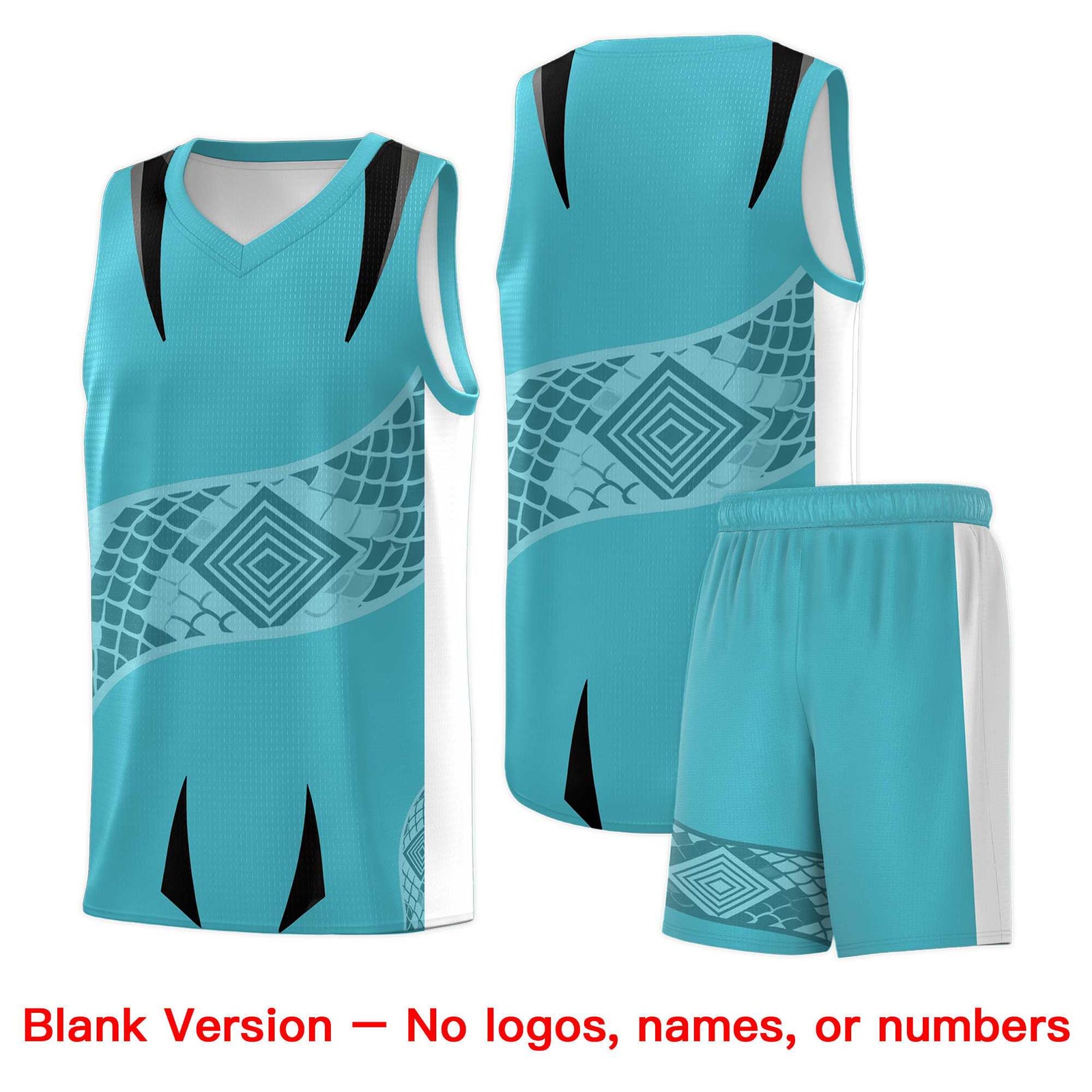 Custom White Black Snake Scale Venomous Fang for Leagues Graffiti Pattern Basketball Suit Jersey