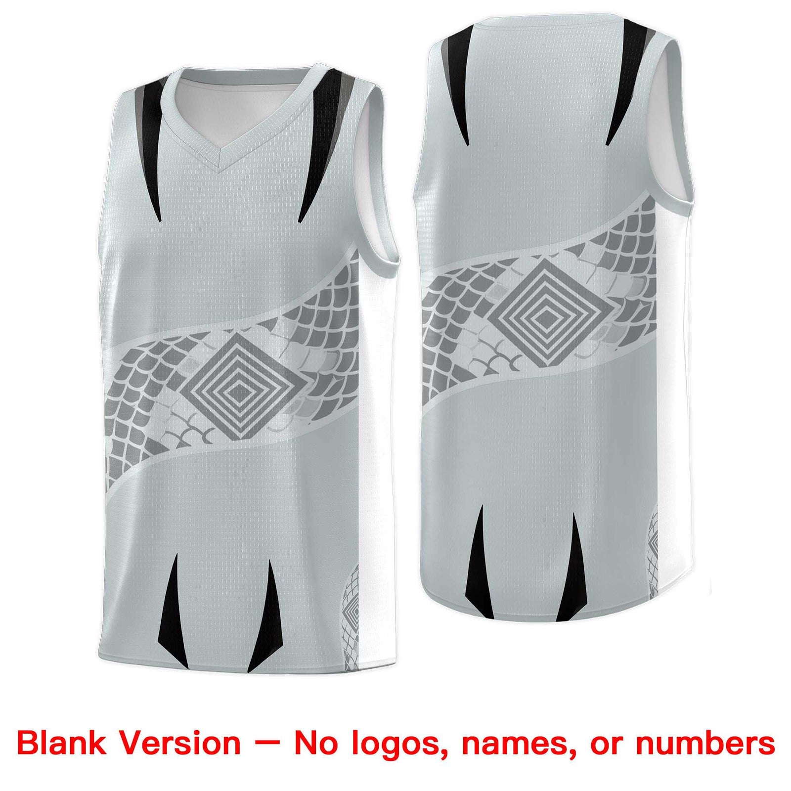 Custom White Black Snake Scale Venomous Fang for Leagues Graffiti Pattern Basketball Suit Jersey