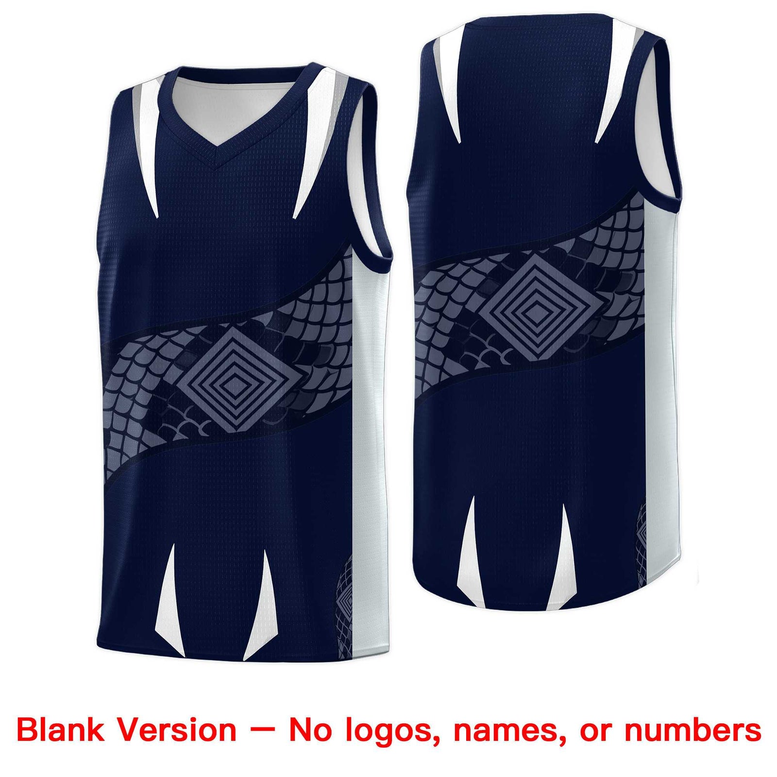 Custom White Black Snake Scale Venomous Fang for Leagues Graffiti Pattern Basketball Suit Jersey