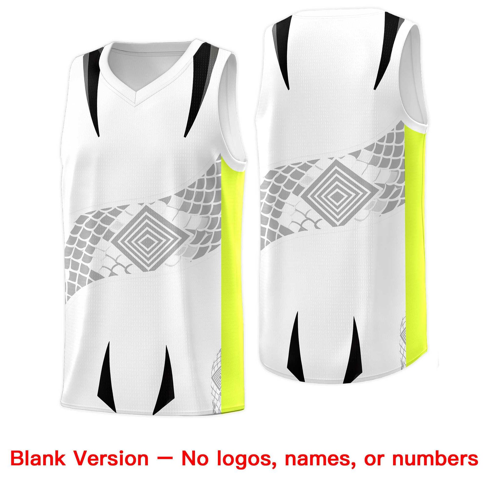 Custom White Black Snake Scale Venomous Fang for Leagues Graffiti Pattern Basketball Suit Jersey