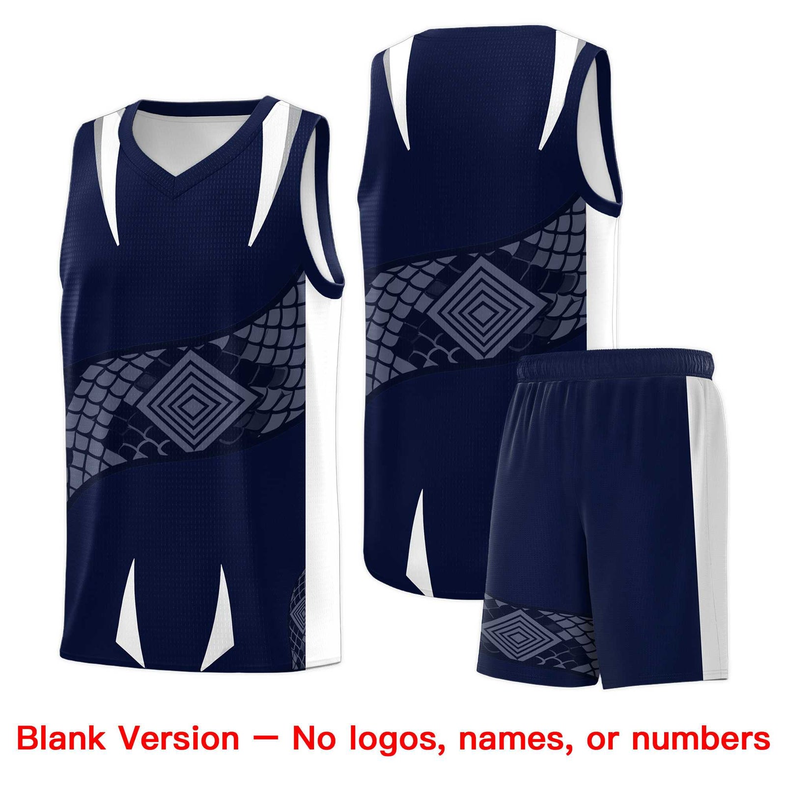 Custom White Black Snake Scale Venomous Fang for Leagues Graffiti Pattern Basketball Suit Jersey
