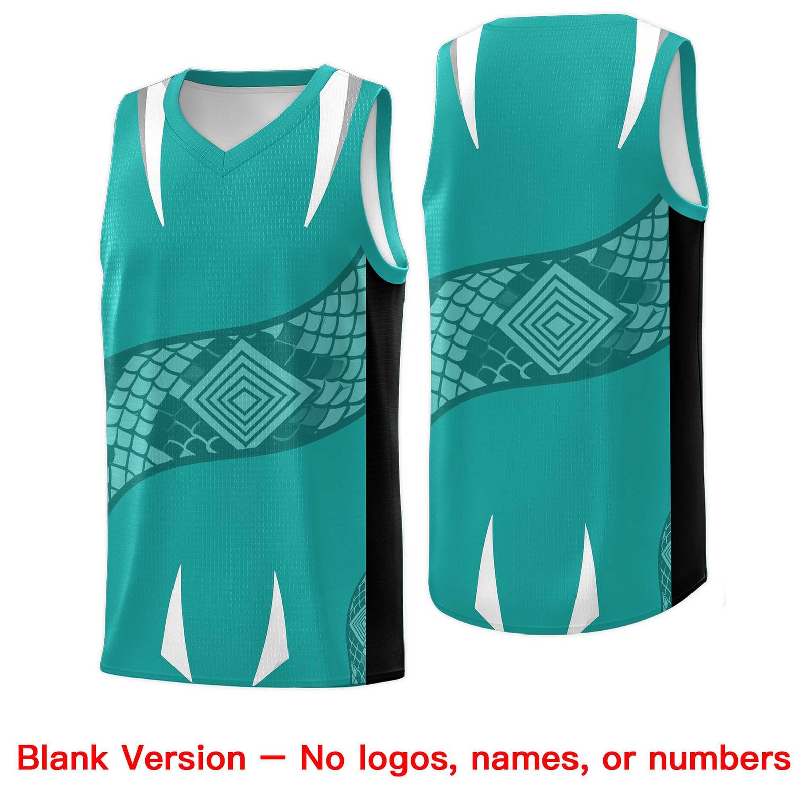 Custom White Black Snake Scale Venomous Fang for Leagues Graffiti Pattern Basketball Suit Jersey