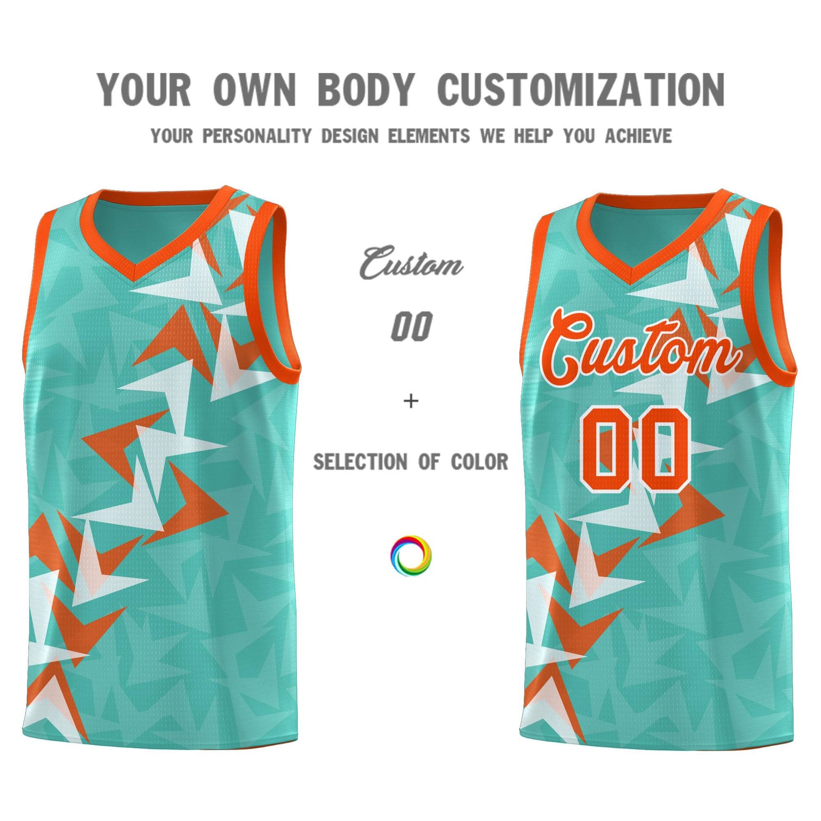 Custom Bright Green Boomerang Pattern Sets Basketball Jersey