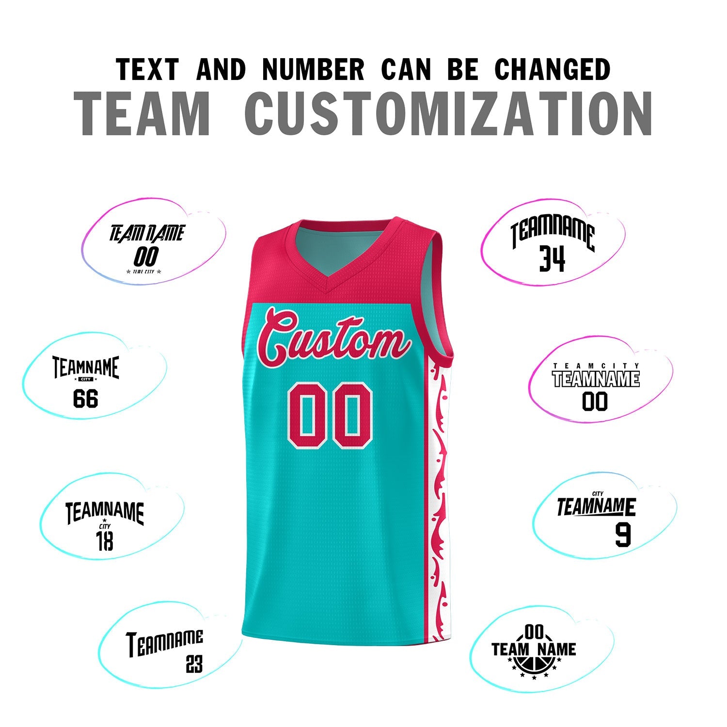 Custom Bright Green Side Pattern Sports Uniform Basketball Jersey