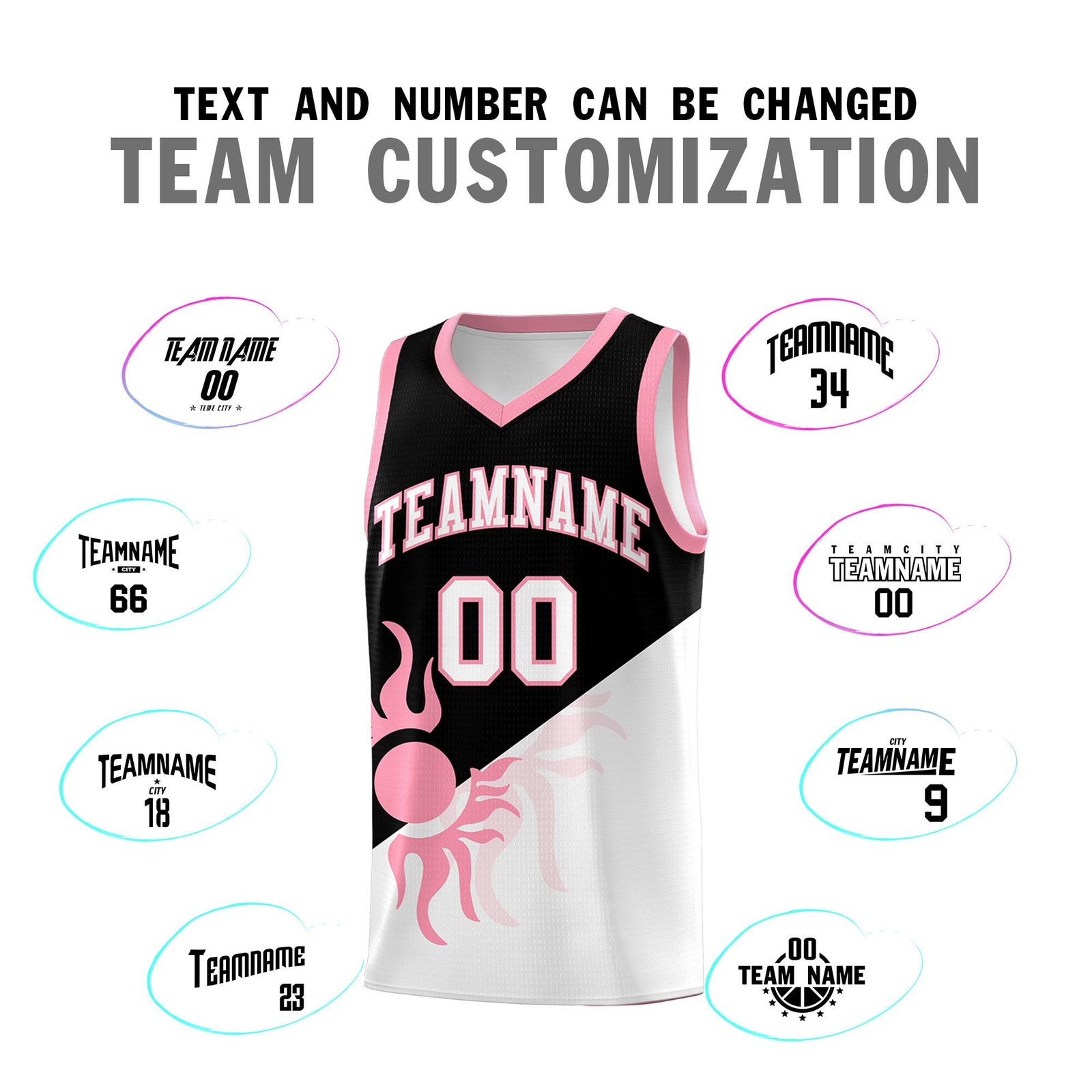 Custom Youth Basketball Jerseys - Black White Sunburst Design Two Tone Uniforms
