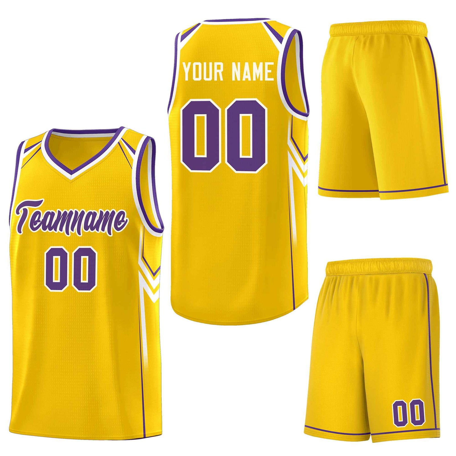 Custom Gold Arrow Graffiti Pattern Sports Uniform Basketball Jersey