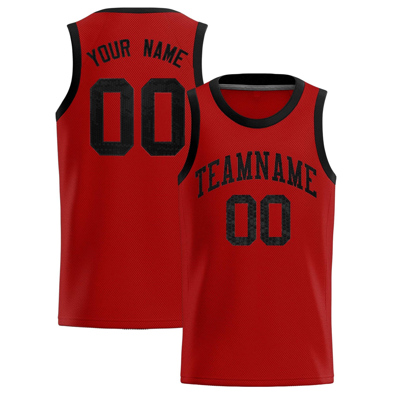 Custom Orange Sequined Tops Athletic Basketball Jersey