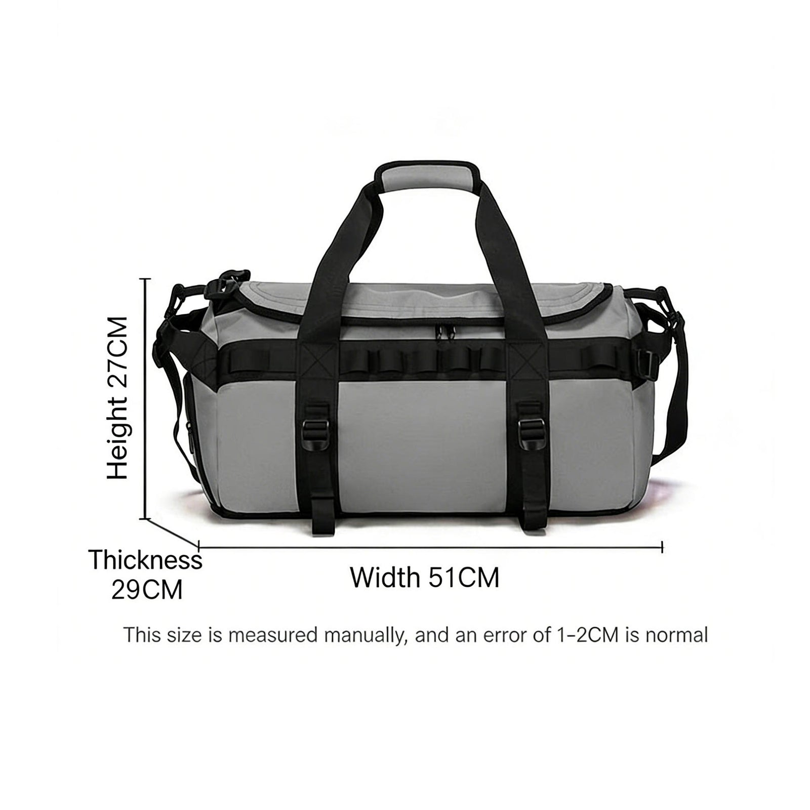 Waterproof Camping Duffel Bag – Outdoor Travel Storage Bag with Wet Dry Compartment
