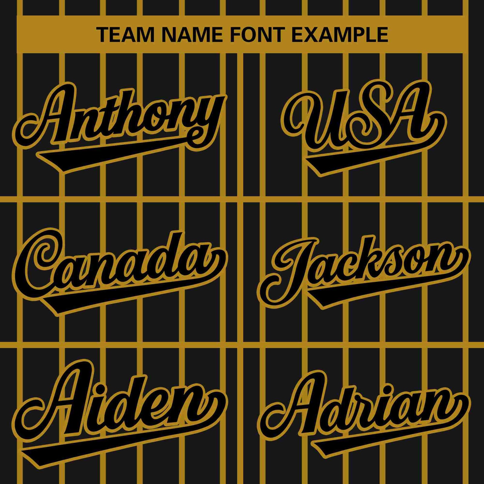 Custom Black Old Gold Stripe Fashion Design Full Button Authentic Baseball Jersey