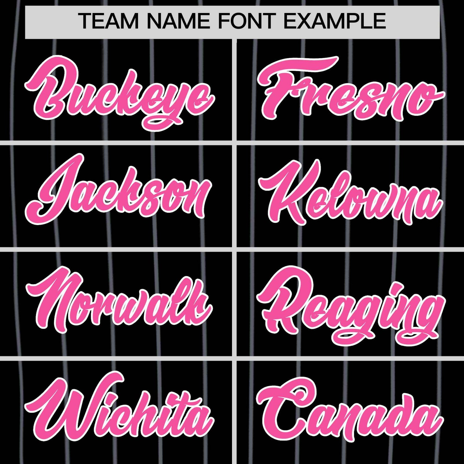 Custom Black Pink Pinstripe Authentic Baseball Jersey