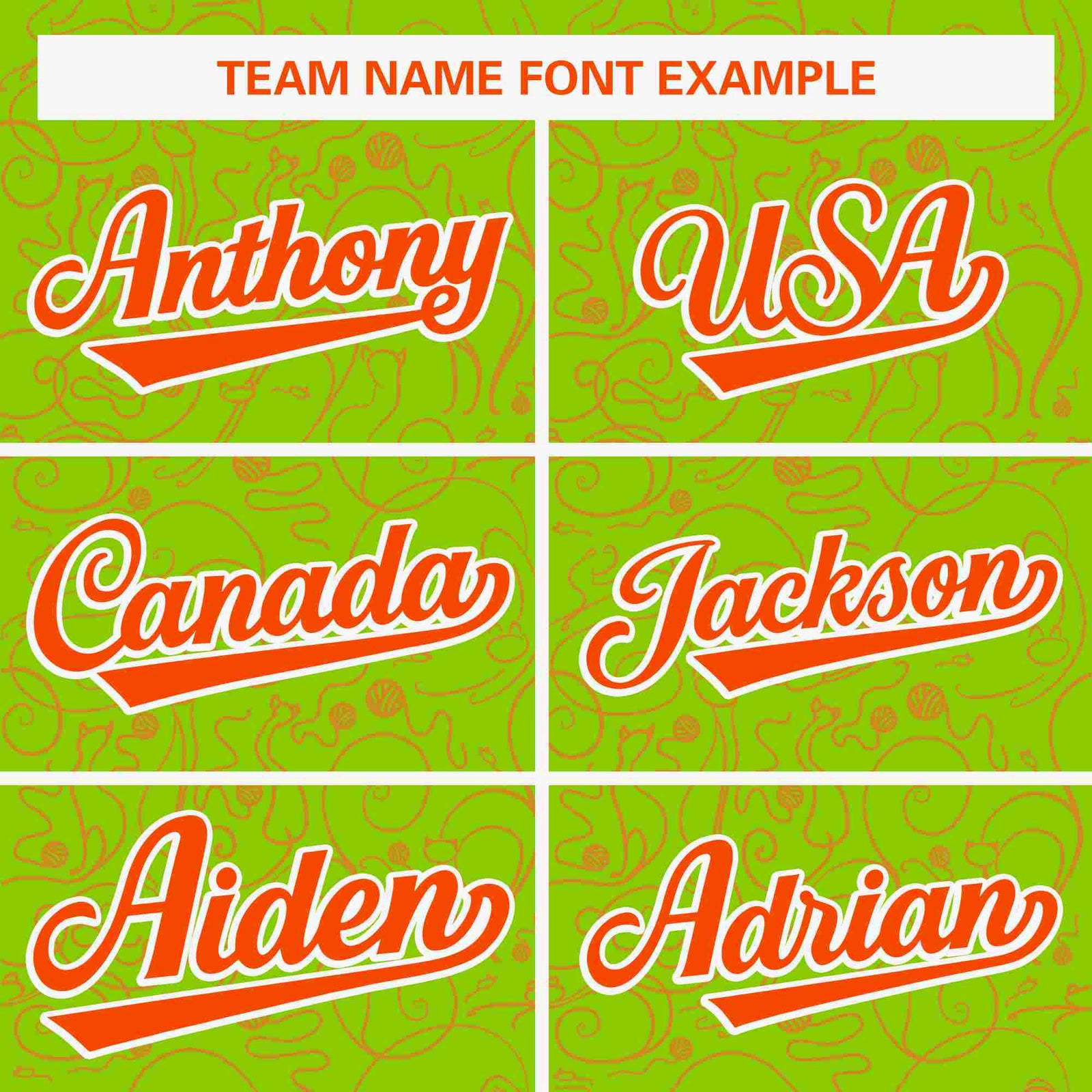 Custom Neon Green Orange Line Art Graffiti Pattern Design Authentic Baseball Jersey