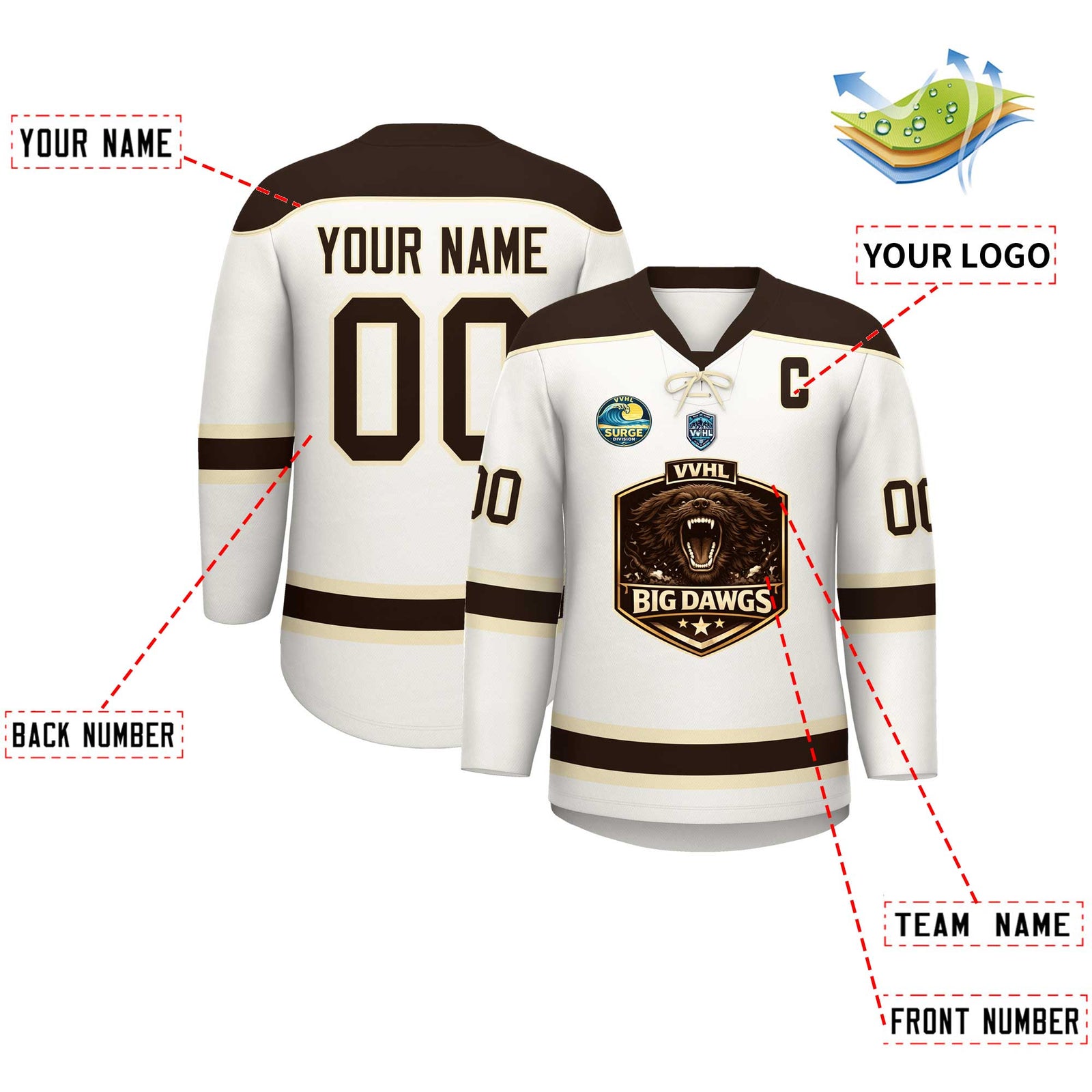 VVHL S11 Big dawgs Hockey Jersey