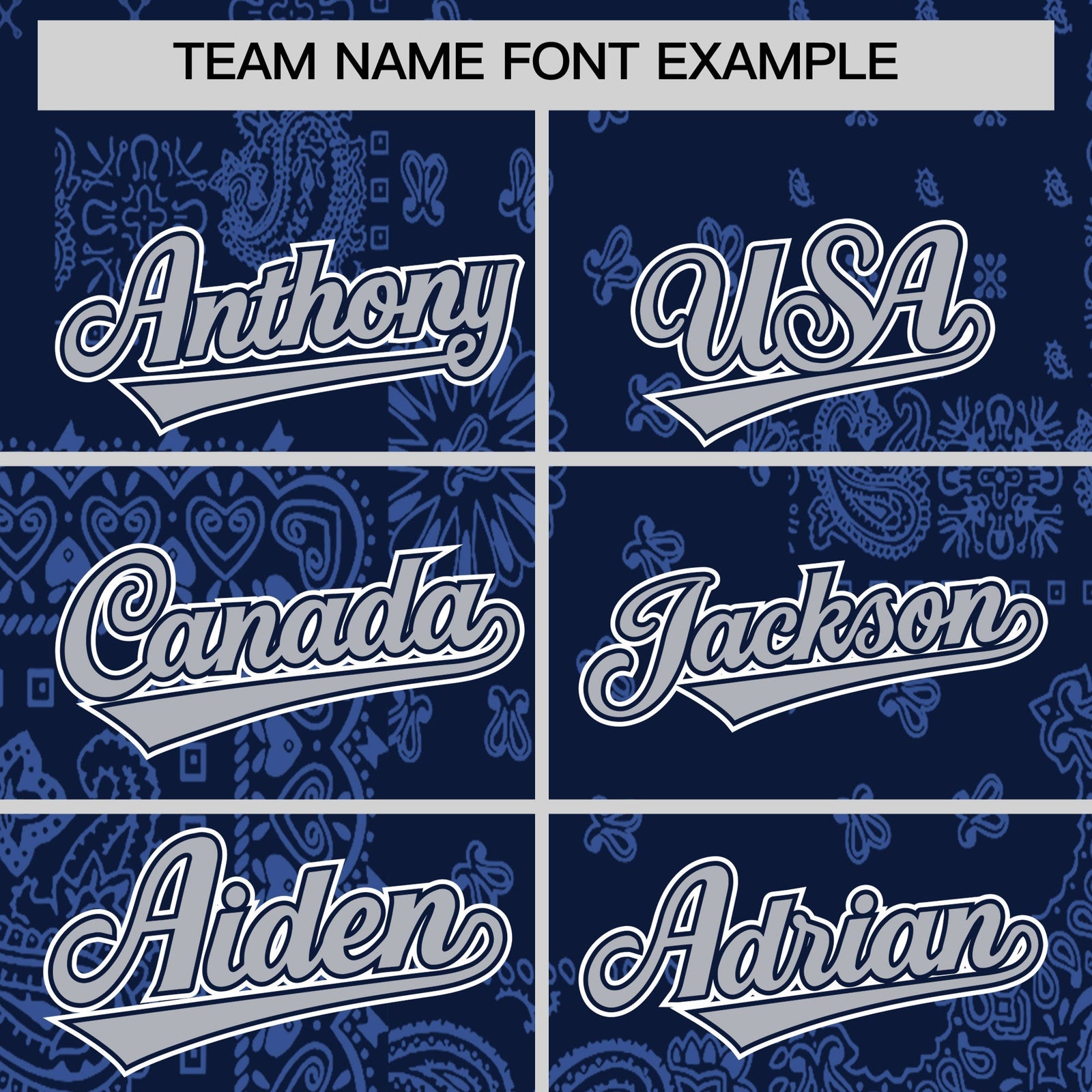 Custom Blue Navy White Cashew Flower Graffiti Pattern V-Neck Hockey Jersey| KXKSHOP
