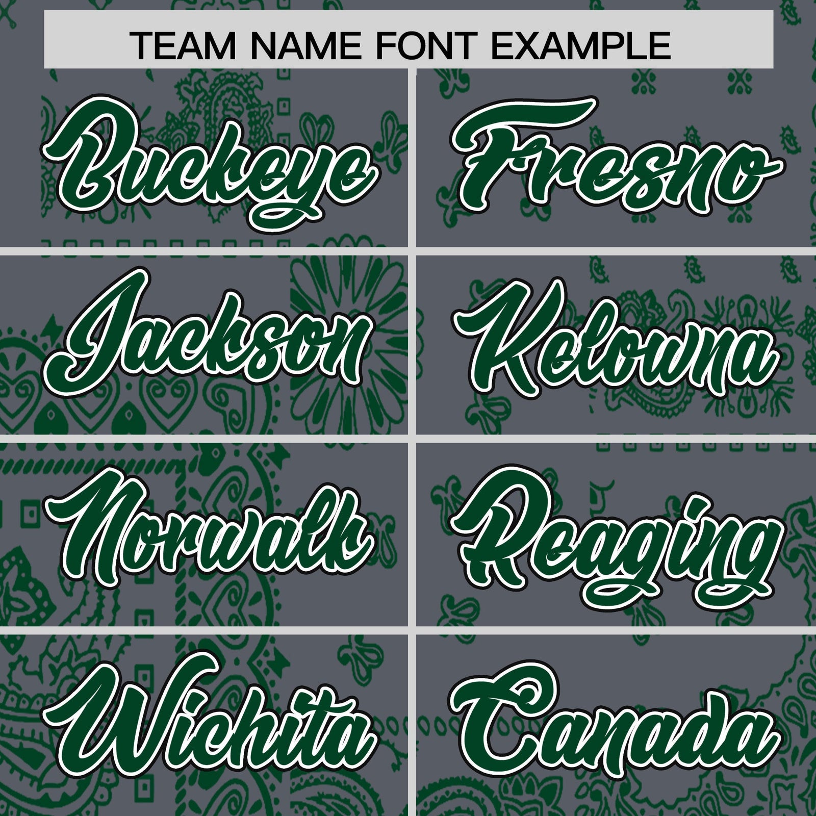Custom Green Dark Gray White Cashew Flower Graffiti Pattern V-Neck Hockey Jersey| KXKSHOP