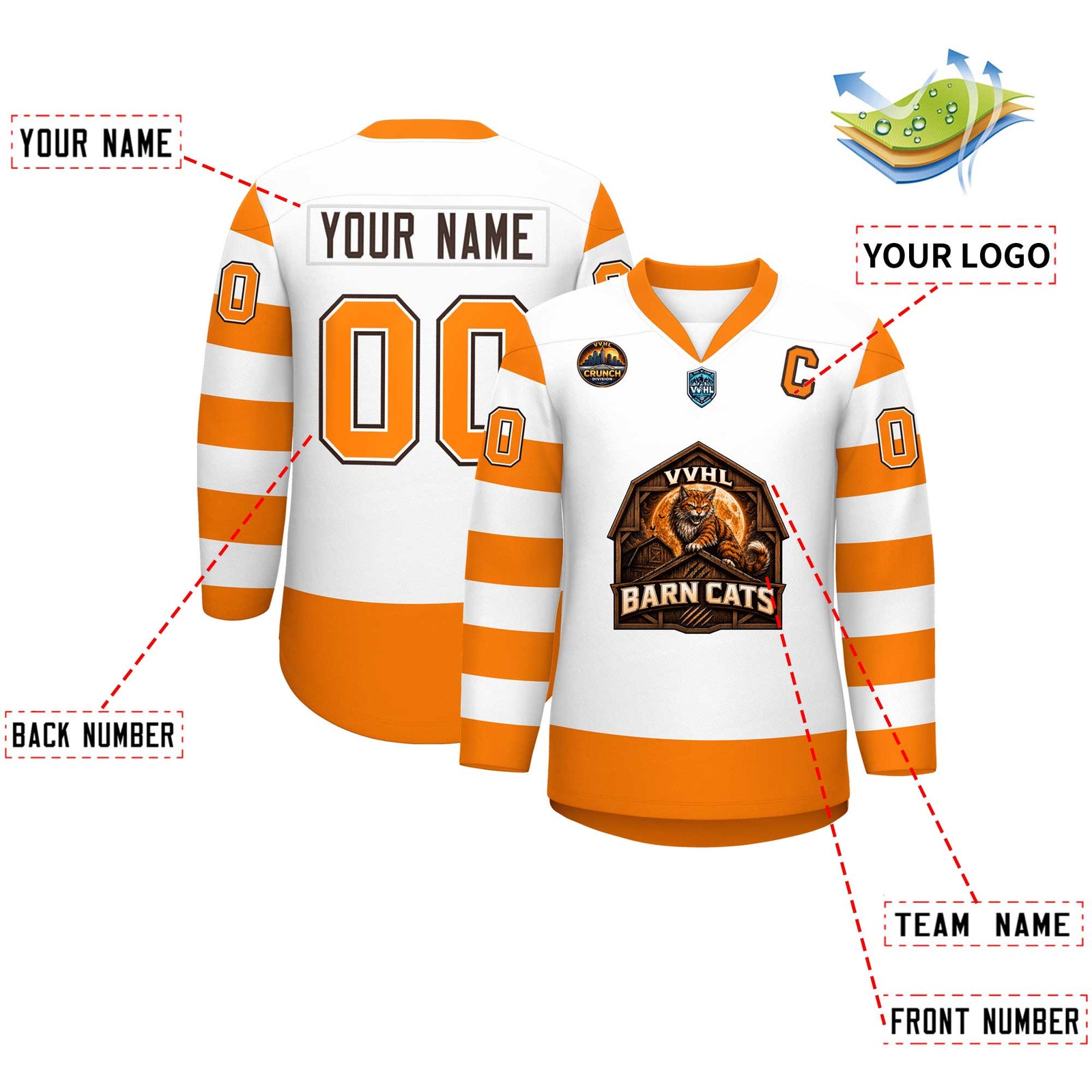 VVHL S11 Barn Cats Hockey Jersey