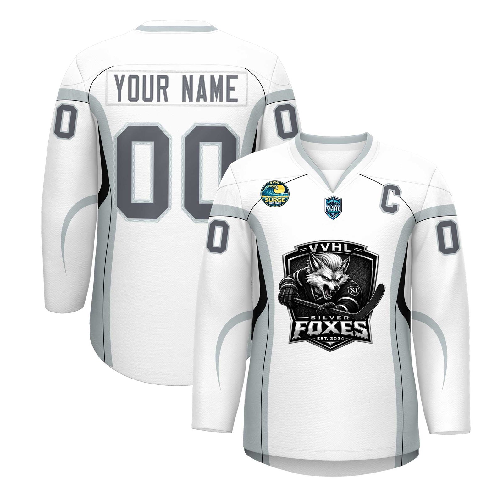 VVHL S11 Silver Fox Hockey Jersey