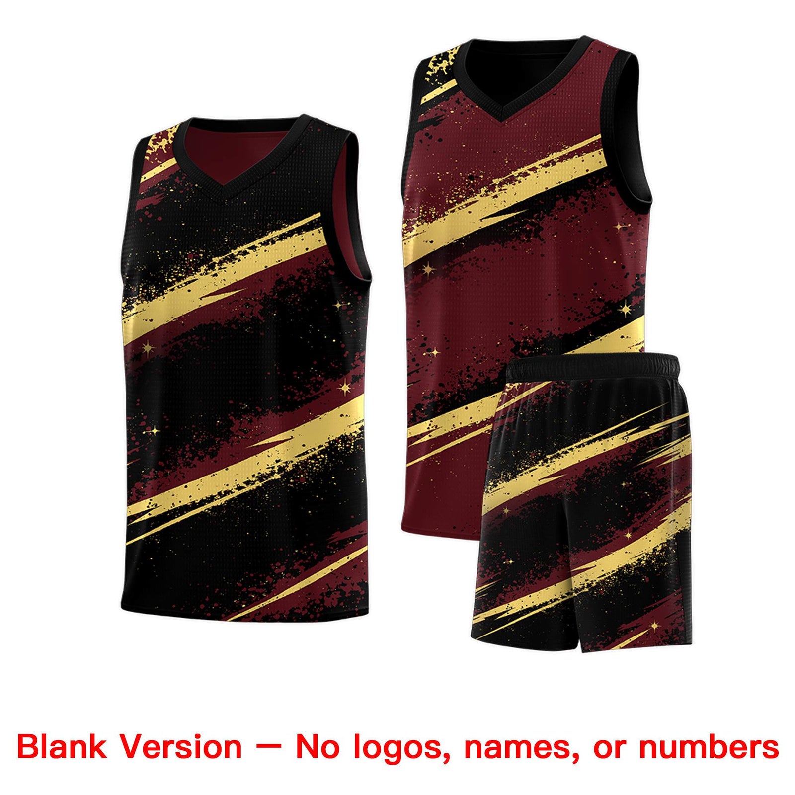 Custom Burgundy Black Khaki Basketball Jersey Stellar Strike Series Velocity Quick-Drying