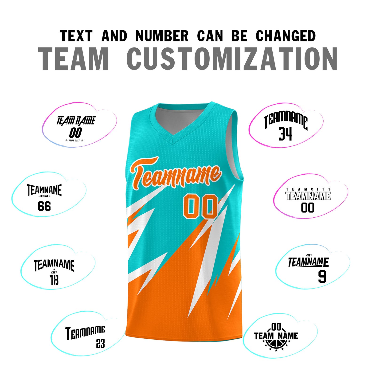 Custom Aqua Abstract Mountain Pattern Sports Uniform Basketball Jersey
