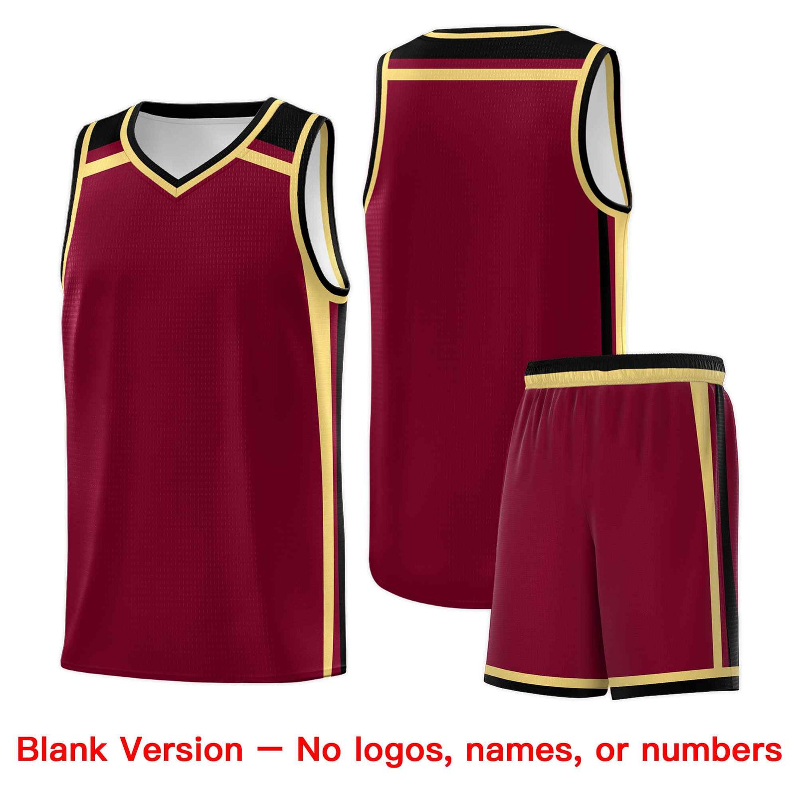 Custom Crimson Khaki Black Trendy Color Charge Series Sports Uniform Basketball Jersey