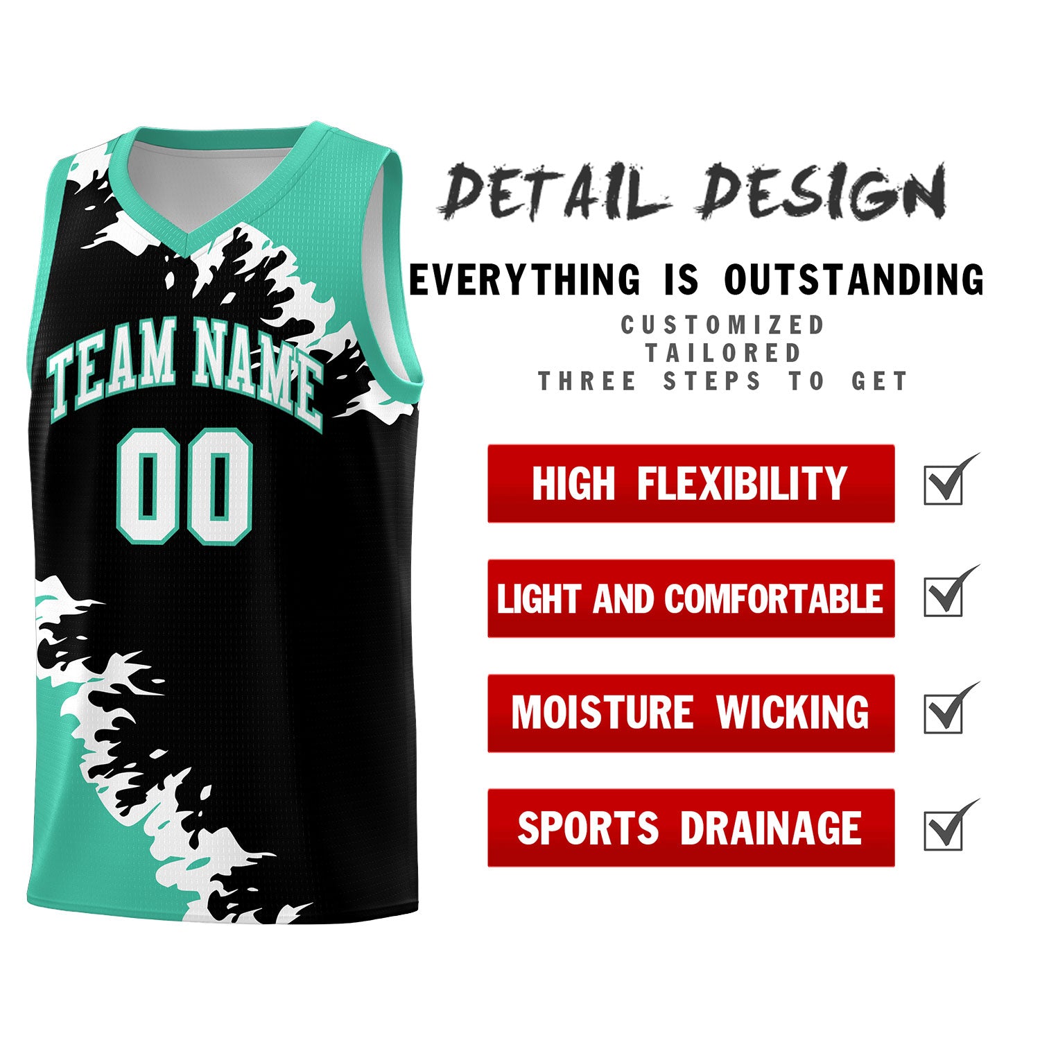 Custom Black Bright Green-White Sparkle Print Pattern Basketball Kits
