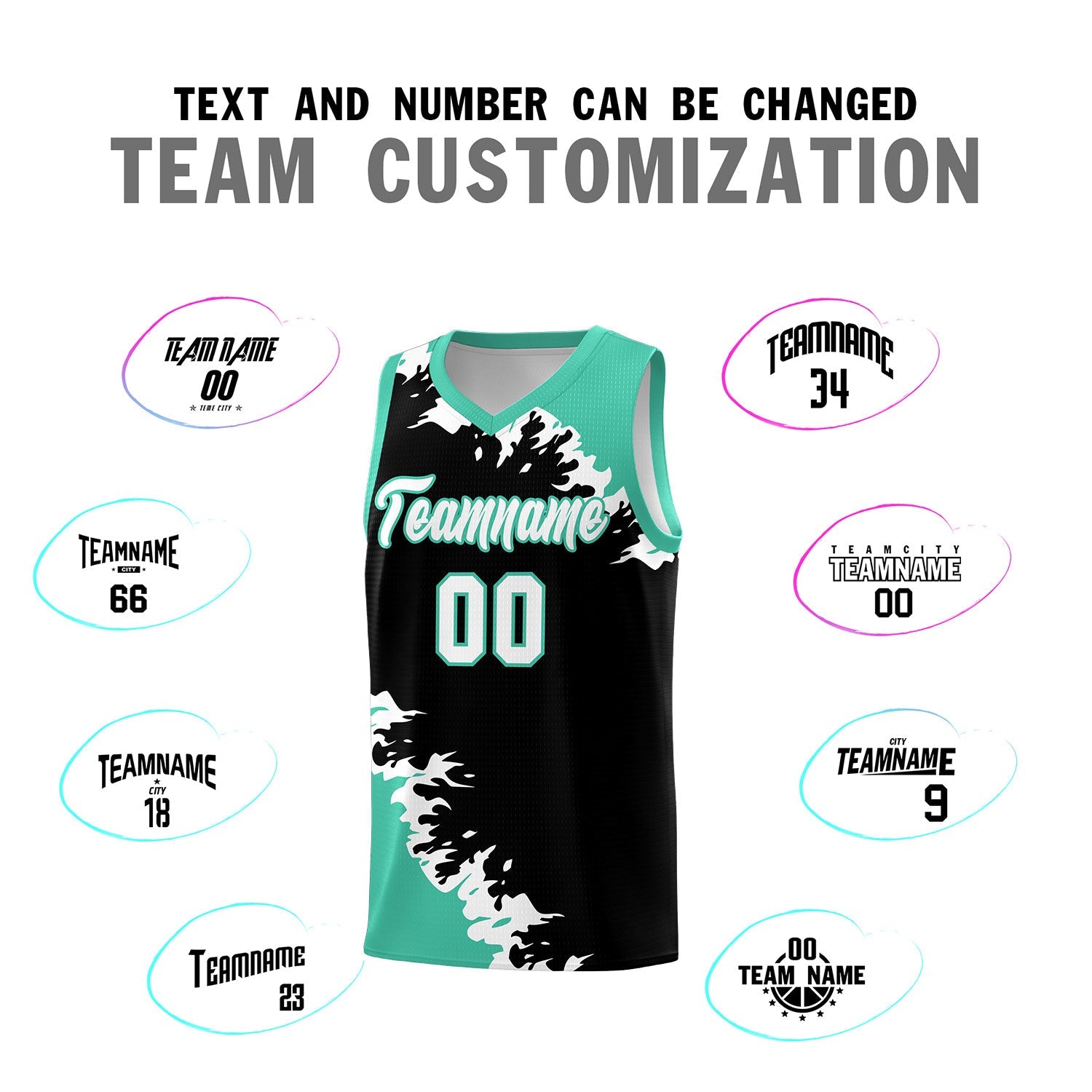 Custom Black Bright Green-White Sparkle Print Pattern Basketball Kits