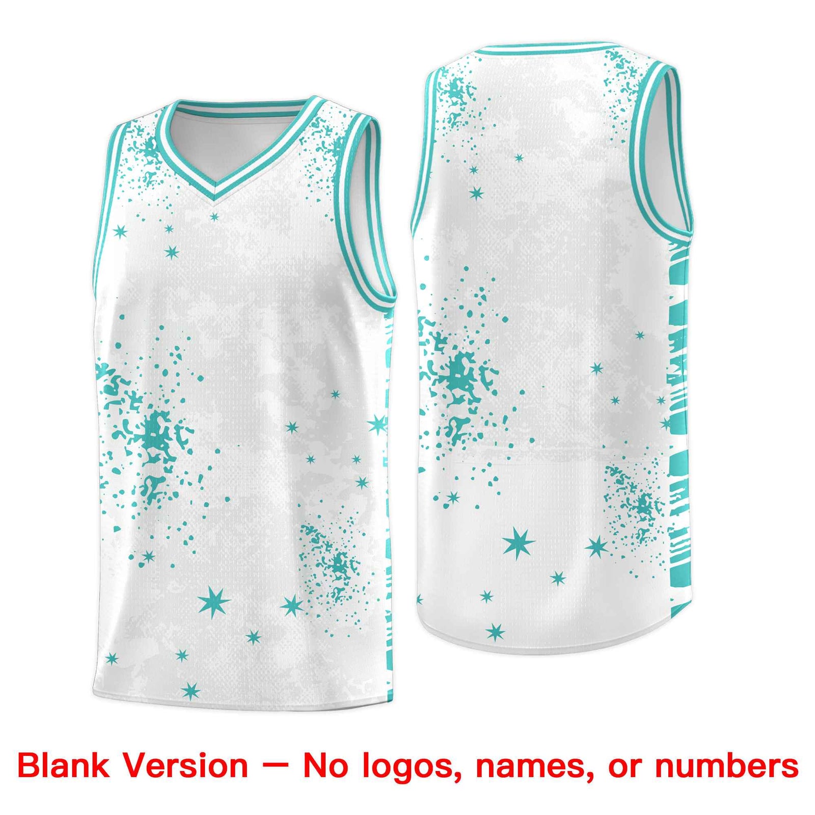 Custom Aqua Black Vice Burst Galactic Graffiti Drapable Basketball Jersey