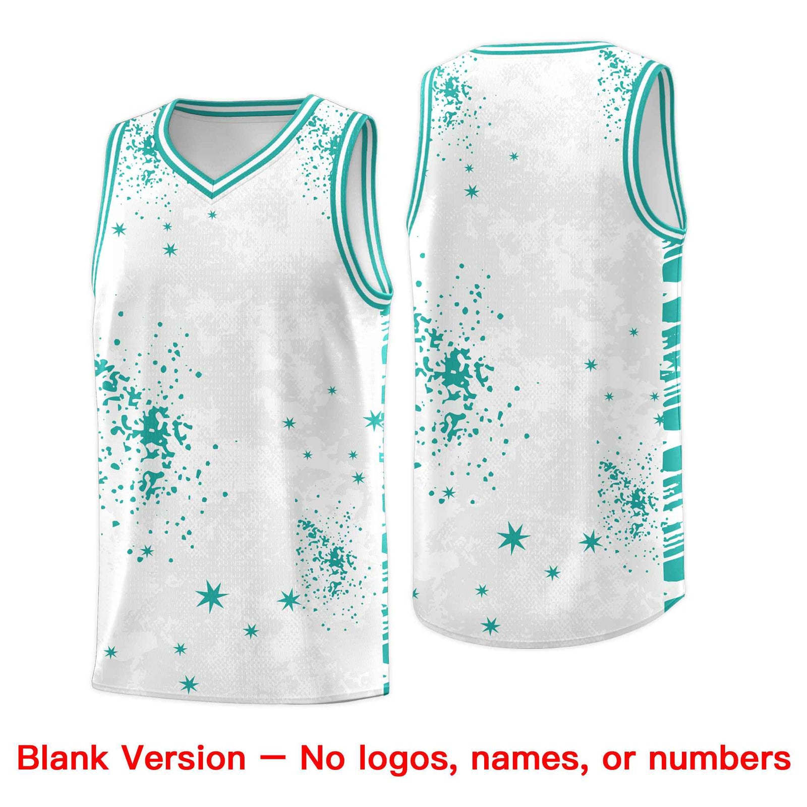 Custom Aqua Black Vice Burst Galactic Graffiti Drapable Basketball Jersey