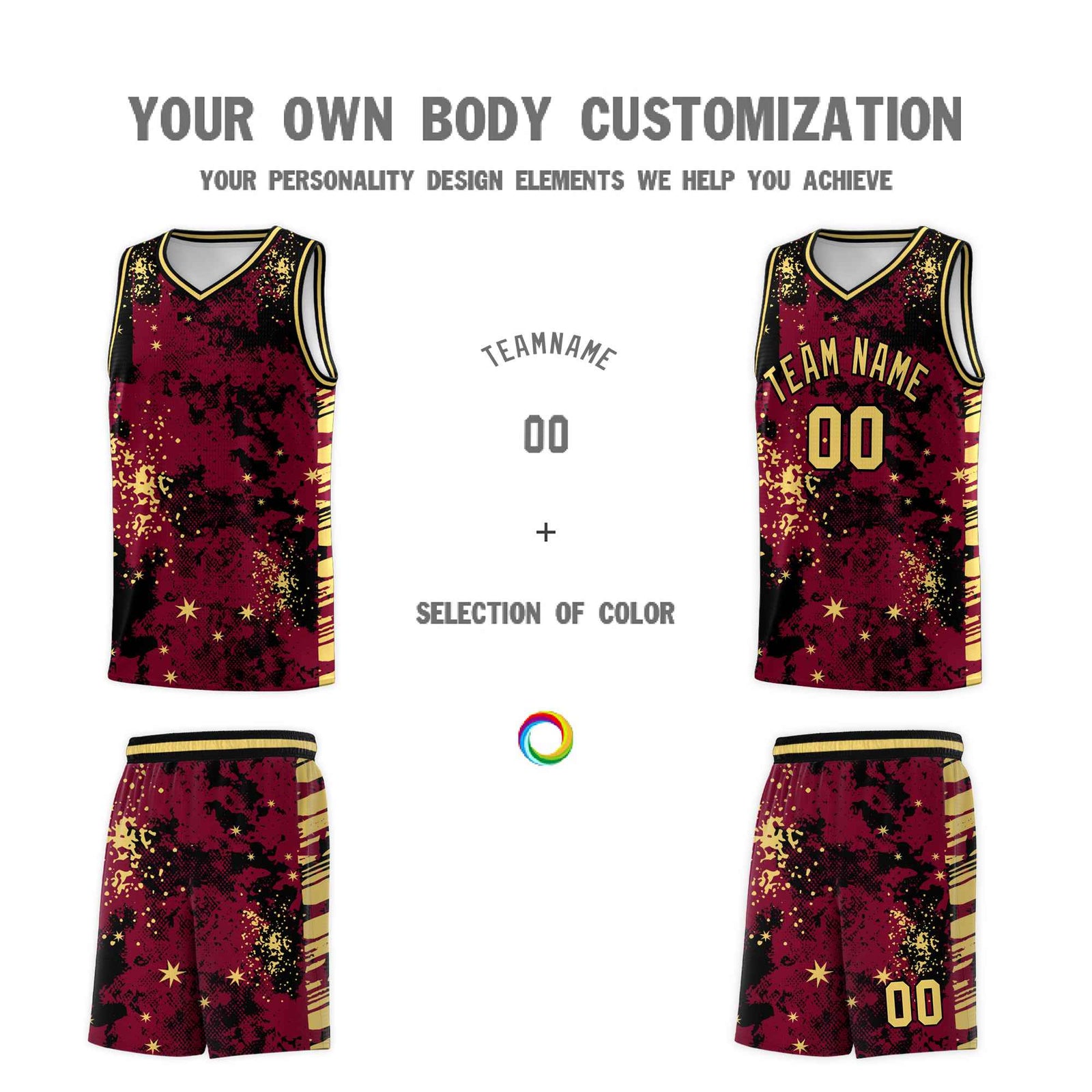 Custom Crimson Black Vice Burst Galactic Graffiti Lightweight Basketball Jersey