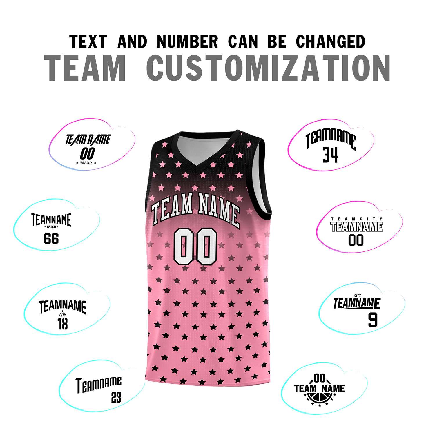 Custom Black Bright Green Gradient Start Pattern Basketball Jersey Sets
