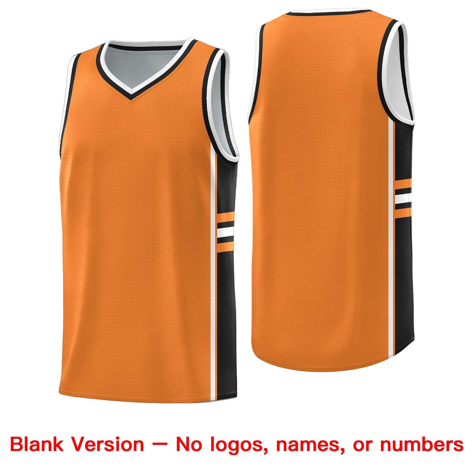Custom Youth Basketball Jersey - Gold Orange Black Two-Tone Varsity Jersey Set