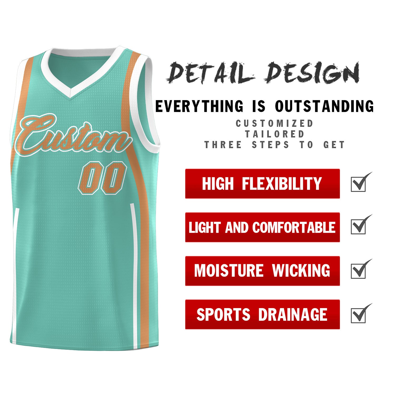 Custom Bright Green Buckskin Brown-White Ribbon Pattern Basketball Kits