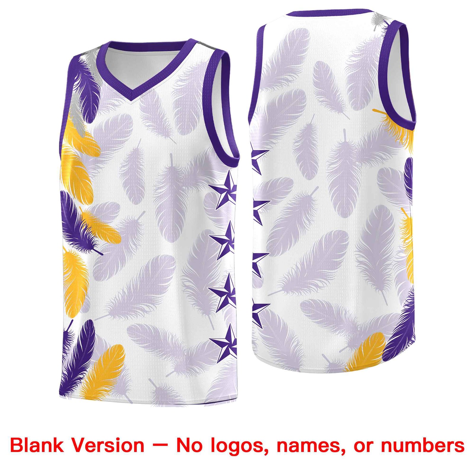 Custom Youth Basketball Jersey Navy White Feather Series Sports Uniform