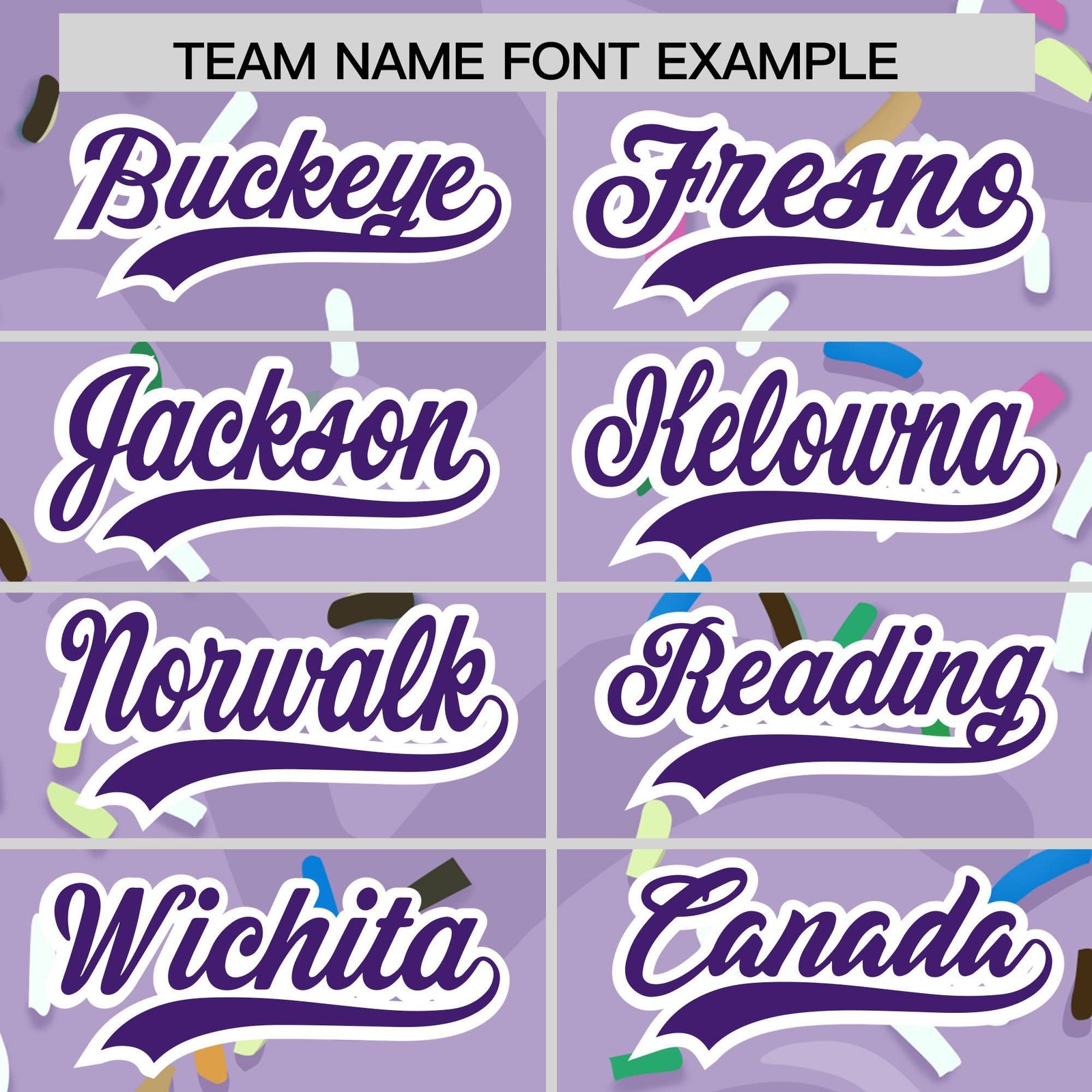 Custom Light Purple Ice Cream Cone Graffiti Pattern Fashion Authentic Baseball Jersey