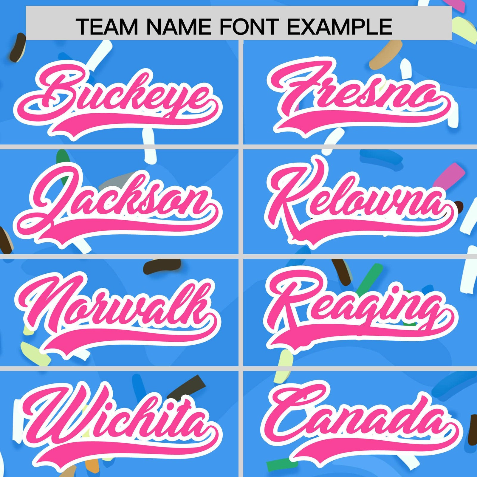 Custom Powder Blue Ice Cream Cone Graffiti Pattern Fashion Authentic Baseball Jersey