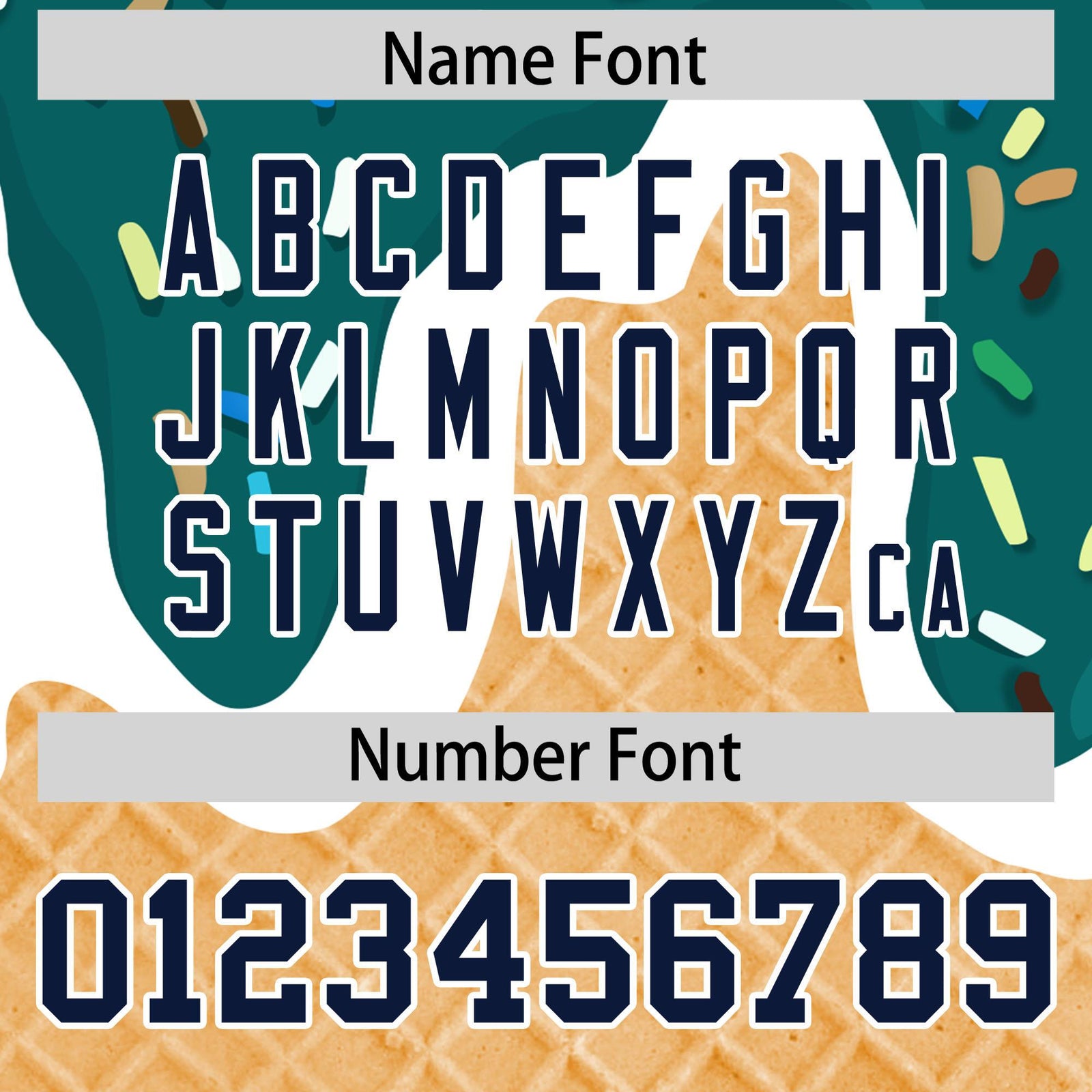 Custom Aqua Ice Cream Cone Graffiti Pattern Fashion Authentic Baseball Jersey