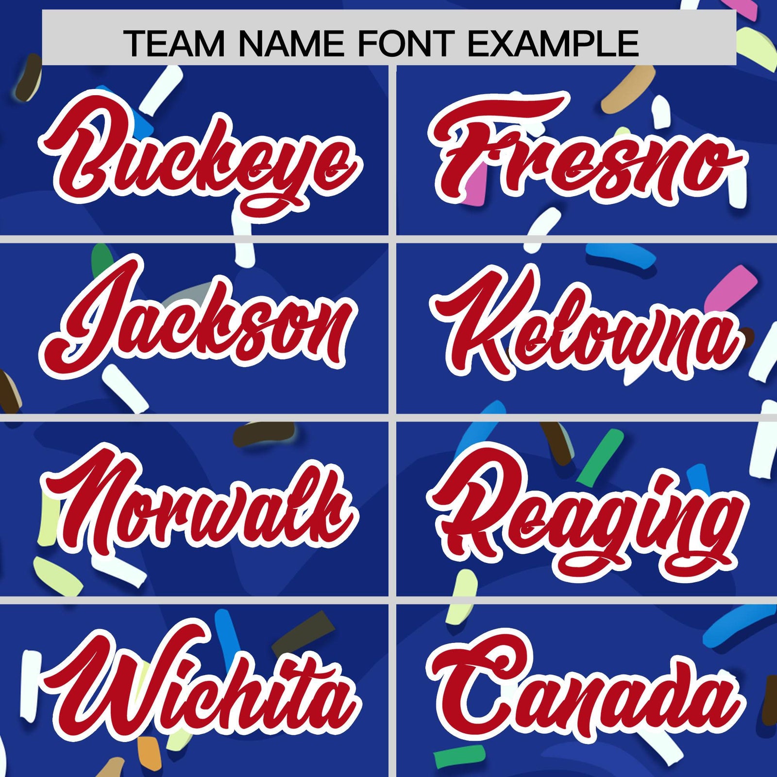 Custom Royal Ice Cream Cone Graffiti Pattern Fashion Authentic Baseball Jersey