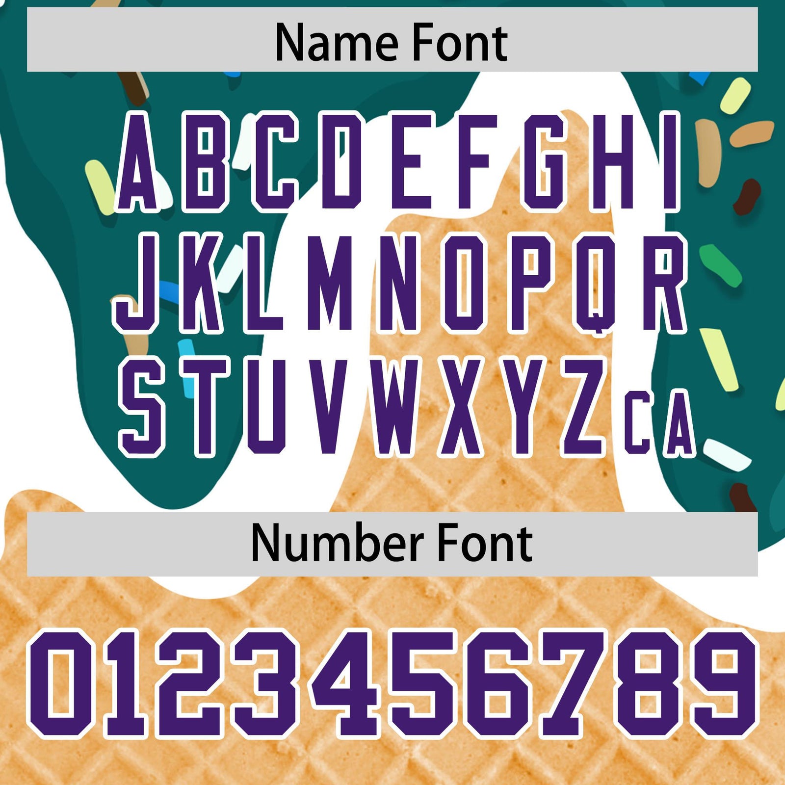 Custom Aqua Ice Cream Cone Graffiti Pattern Fashion Authentic Baseball Jersey