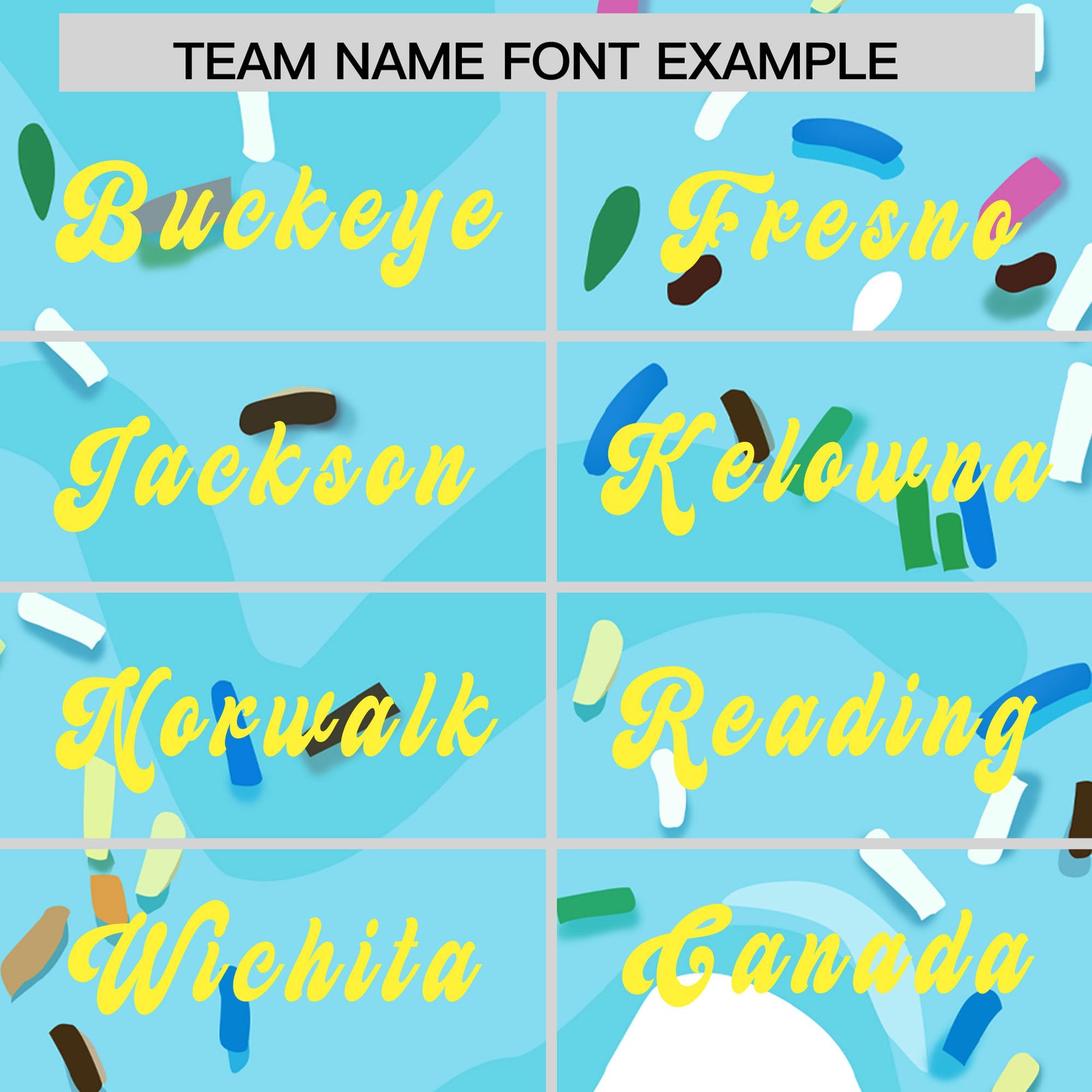 Fans-Made | Custom Blue Ice Cream Cone Graffiti Pattern Fashion Authentic Baseball Jersey From Evan Neufang Available for Reorder