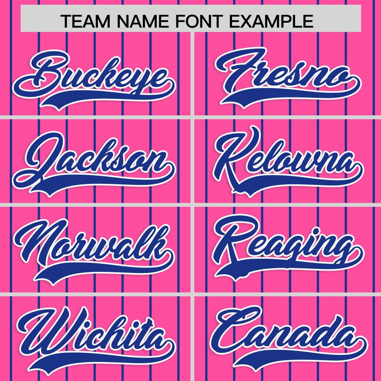 Custom Pink Royal Stripe Fashion Raglan Sleeves Authentic Baseball Jersey