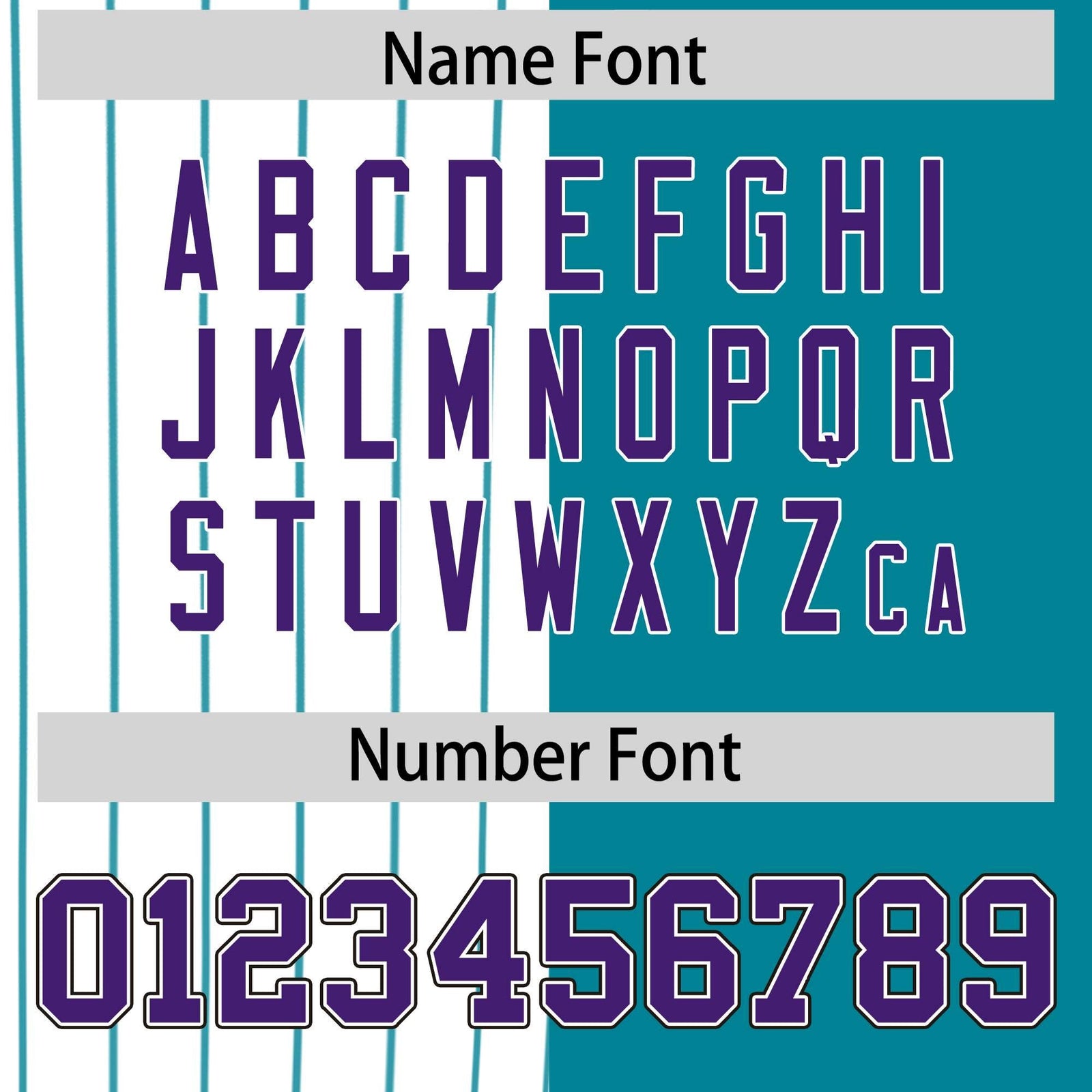 Custom White Teal and Purple Pinstripe Personalized Raglan Sleeves Authentic Baseball Jersey
