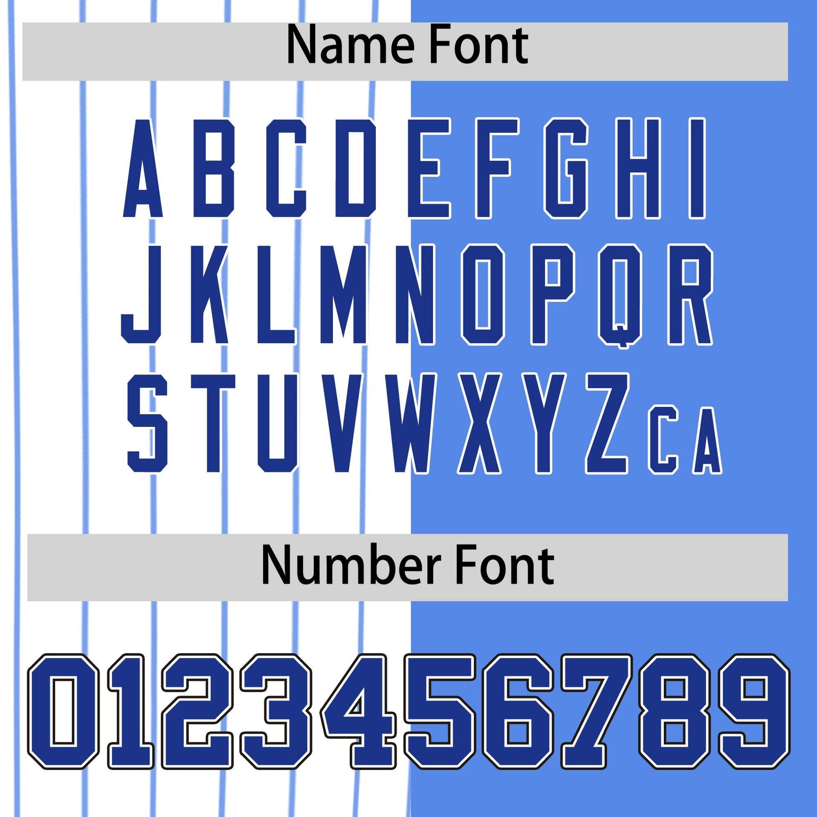 Custom White Powder Blue and Royal Pinstripe Personalized Raglan Sleeves Authentic Baseball Jersey