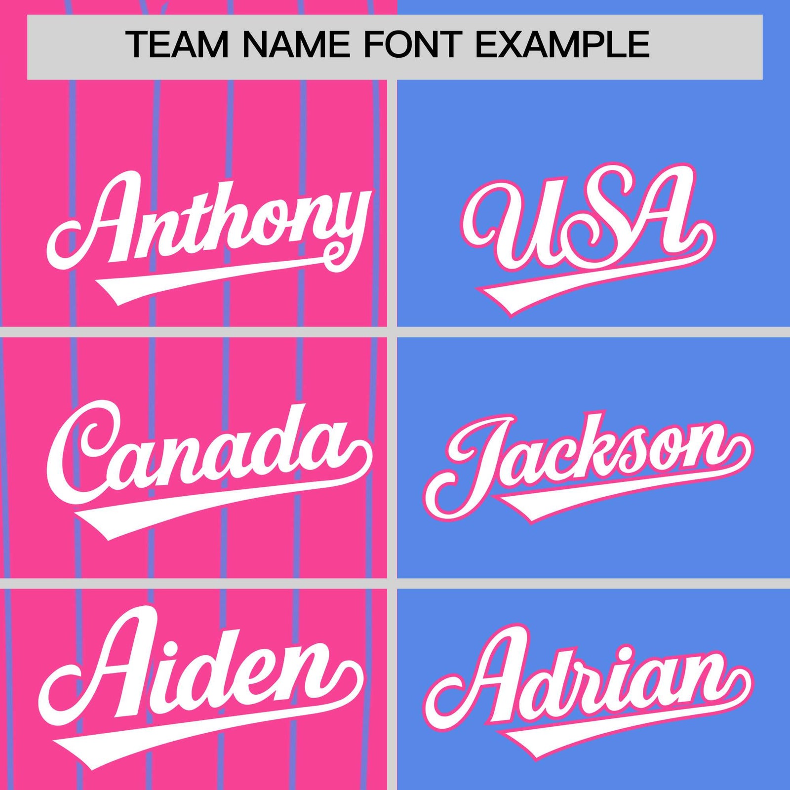Custom Pink Powder Blue and White Pinstripe Personalized Raglan Sleeves Authentic Baseball Jersey