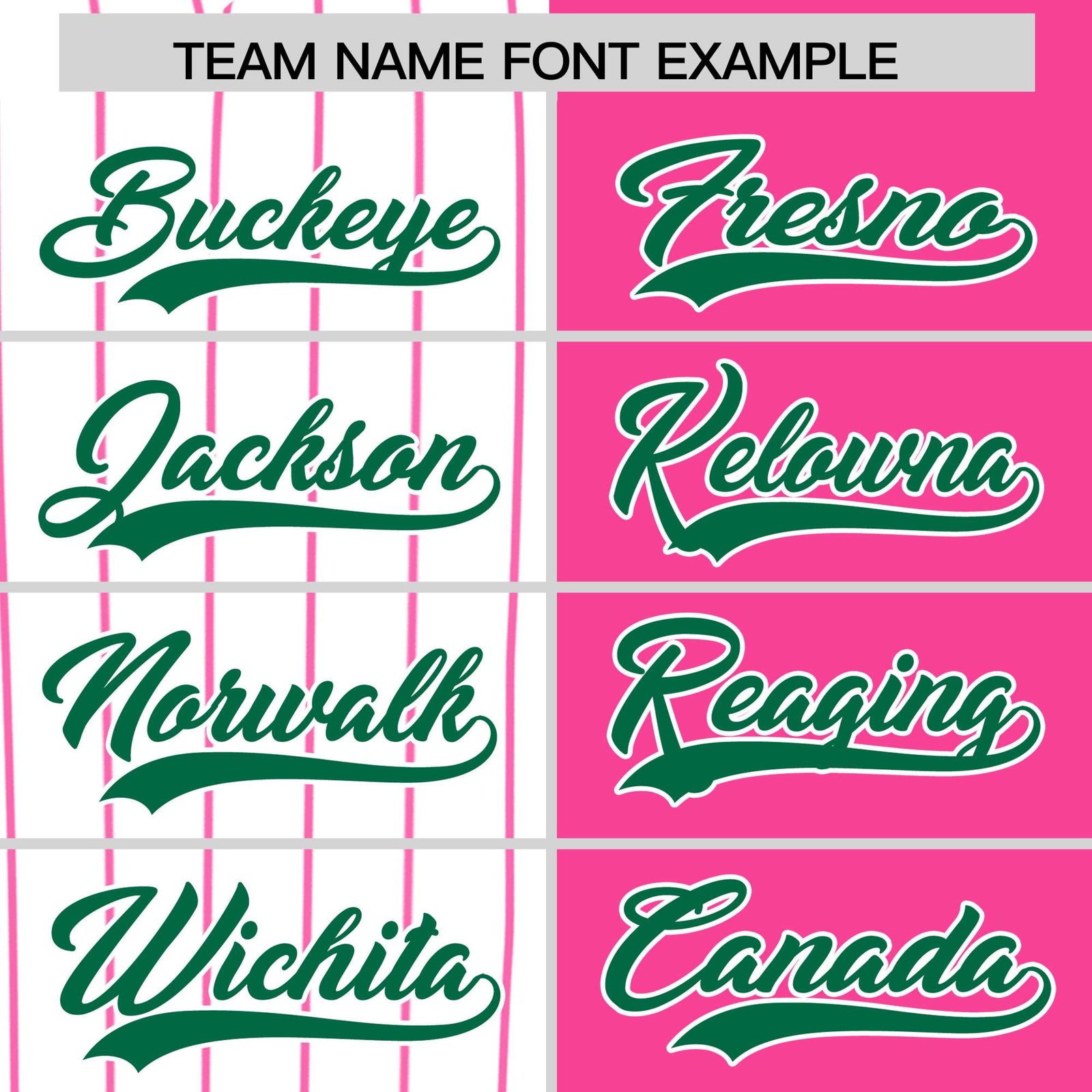 Custom White Pink and Kelly Green Pinstripe Personalized Raglan Sleeves Authentic Baseball Jersey